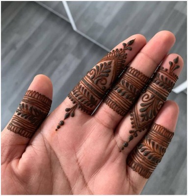 Universal Finger Henna Design